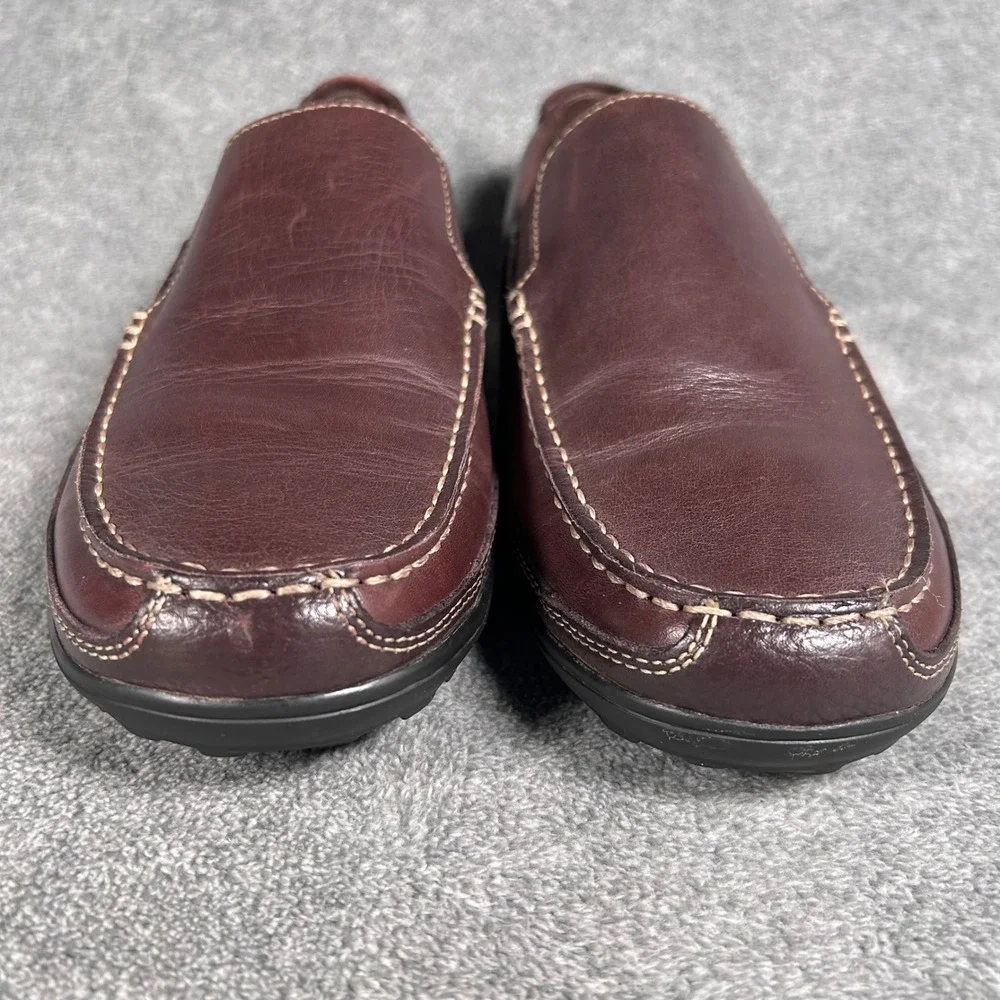 Cole Haan Loafer Tucker Venetian Mens 8.5 W Mahogany Brown Leather C04059